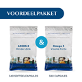 Voordeelpakket Areds 2 Minder Zink + Omega-3