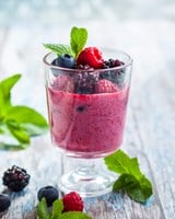 Rood fruit protein shake